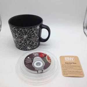 NEU BOSTON WAREHOUSE ABENDBECHER 24 Unzen SPIDERWEB SPIDER WEB HALLOWEEN - Bild 1 von 7