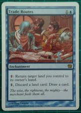 1X MAGIC THE GATHERING TRADE ROUTES 9TH EDITION BLUE ENCHANTMENT RARE ENGLISH NM