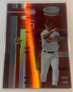 MELVIN MORA 2005 Leaf Certified Materials Mirror Red #108 SN100 - Picture 1 of 2