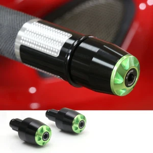 For Kawasaki Z1000SX NINJA 1000SX 11-23 22 21 Toka CNC Green Bar End Weights - Picture 1 of 10