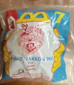 McDonalds Happy Meal 1994 Animaniacs #7 Wakko, Yakko & Dot - Sellado - Imagen 1 de 2