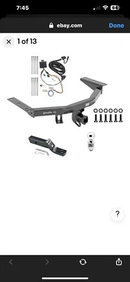 Trailer Tow Hitch For 16-22 Honda Pilot Complete Package w/ Wiring Kit & 2" Ball - Image 1 of 4
