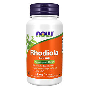NOW FOODS Rhodiola 500 mg - 60 Veg Capsules