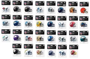 NFL Assorted Football Teams Helmets Wincraft 4" x 4" Color Perfect Cut Decal NEW - Picture 1 of 31