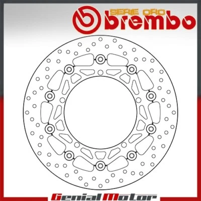 Disco de freno flotante Brembo Oro delantero Triumph Sprint St I 1050 2011 > 2012 Foto 1 de 2
