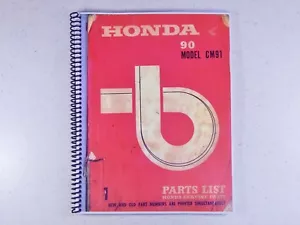 66-69 HONDA C90M CM91 90 Parts Fiche Fish Diagram Book Manual Catalog - Picture 1 of 11