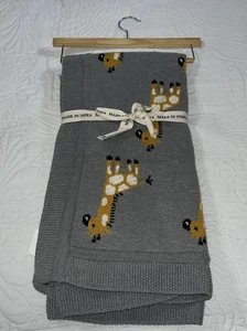 Manta Bebé Algodón Jirafa Tema Guardería Decoración | Hecha en India NUEVA CON ETIQUETAS NUEVA - Imagen 1 de 6