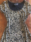 vintage années 90 acétate texturé mini robe unique imprimé vigne floral pointillé années 90 grunge 