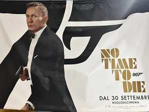 Authentic 007 Mega 4x3m Billboard No Time To Die Movie Theatre Mint James Bond - Picture 1 of 1