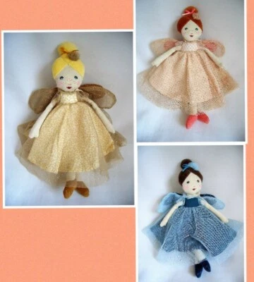 MOULIN ROTY*Stoffpuppe*Spielpuppe*Puppe*Fee*30cm in 3 Varianten*rosa*blau*gold* - Bild 1 von 2