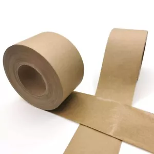 3x Nassklebeband Papier-Klebeband, 50 mm x 50 m, braun Packband - Bild 1 von 6