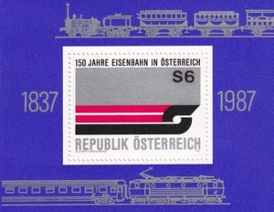 Austria 1987 Yvert SS 14 trenes MNH - Imagen 1 de 1