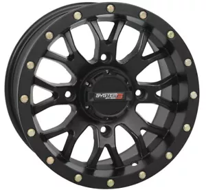 SYSTEM 3 Matte Black Off-Road ST-3 Simulated Beadlock Wheels 15S3-1156 - Bild 1 von 1