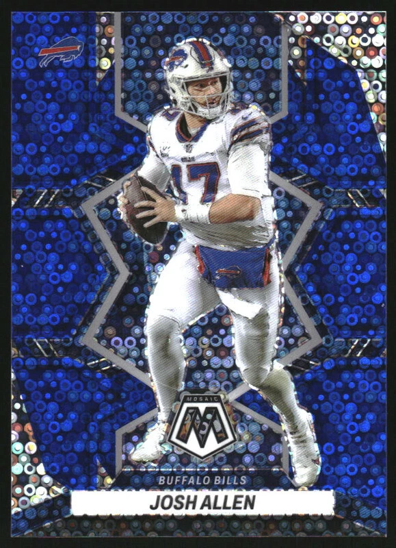 2022 Panini Mosaic Mosaic No Huddle Blue #20 Josh Allen /75