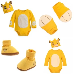 Disney Store Simba Baby Bodysuit Costume Dress Up Shoes Booties Lion King Guard - Picture 1 of 10