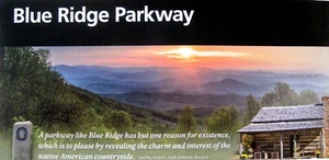 Blue Ridge Parkway National Park Service Unigrid Brochure Map - Picture 1 of 2