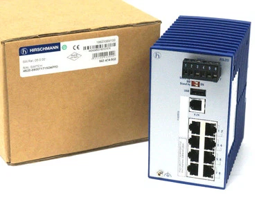 Neuf HIRSCHMANN RS20-0800T1T1SDAPFO05.0.02 Ethernet Rail Interrupteur - Photo 1/4