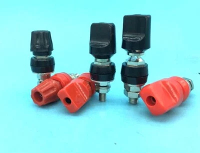 M6/M8 40A/60A copper Audio Speaker Terminal 4mm Binding Post Banana Plug Adapter - Image 1 of 4
