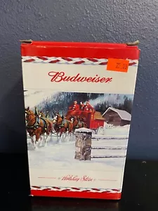 2010 Ceramart Budweiser Holiday Stein "Dashing Through The Snow" #1058270 W/Box - Picture 1 of 8