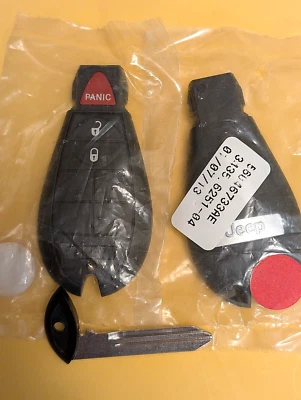 NEW OEM 2010 2011 2012 2013 JEEP GRAND CHEROKEE PUSH TO START REMOTE START KEY - Image 1 of 4