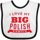 Inktastic Polish Heritage I Love My Family Baby Bib American Culture Clothing
