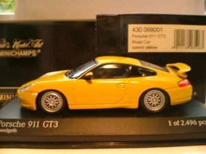 EXTREMELY RARE EARLY MINICHAMPS 1/43 1999 PORSCHE 911 GT3 OUTSTANDING DETAIL NLA - Picture 1 of 1