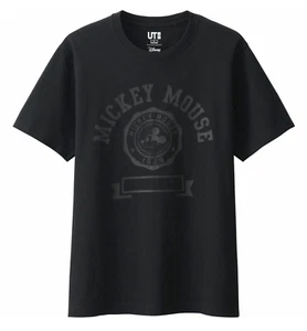 Uniqlo Men's Disney Collection Mickey Mouse 1928 T Shirt Black Medium - Picture 1 of 7