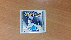 Gameboy Pokemon Silver Replacement Label Decal Sticker Nintendo Cartridge