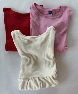 Old Navy Girl Size L (10-12) 3 Top Lot Ivory Pink & Red Long Sleeves NWT. - Picture 1 of 4
