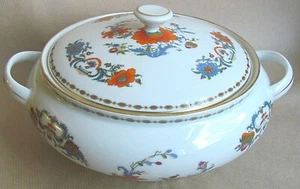 RAYNAUD LIMOGES VIEUX CHINE EMPIRE WHITE LIDDED VEGETABLE BOWL (Ref6369) - Picture 1 of 3