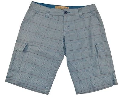 Billabong GAVIN Stone Azul Blanco Granate Cuadros Junior Bermudas Carga Pantalones Cortos  Foto 1 de 2