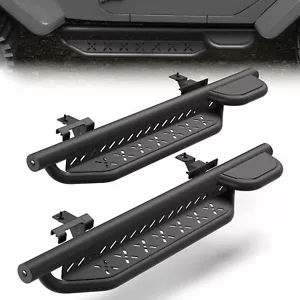 Running Boards Nerf Bars Side Step Fits 2019-2024 Jeep Wrangler JL 2 Doors - Picture 1 of 11