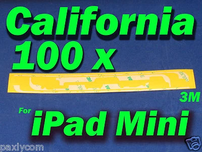 100 pcs x Apple iPad Mini Adhesive Sticker Frame LCD Tape Touch Screen Digitizer - Image 1 of 4