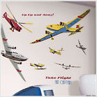 Vintage AIRPLANES wall stickers 25 LARGE planes decals up to 28 inches big decor