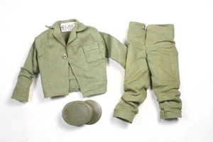 GI Joe Hasbro Hong Kong verde oliva esercito camicia pantaloni cappello fatica set (103) - Foto 1 di 3