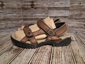 Teva Sandals 6591 Mens 12 Brown Leather Lug Sole Waterproof Sport Retro Y2K - Picture 1 of 10