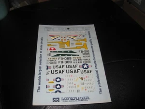 RF-101C's 38th TAC. RCS & 17th TAC RCS/66 TAC RCW F-84 79th FBS -1/72-Microscale - Picture 1 of 1