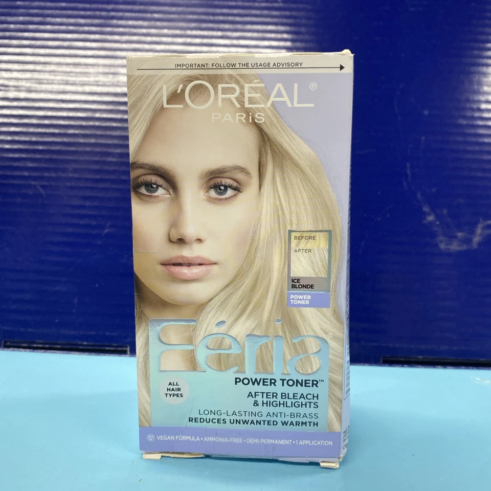 L'oreal Paris Feria Power Toner Long Lasting Color Anti-brass Ice Blonde M0
