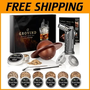 Elegantes Whisky Smoker Set mit Taschenlampe - Basteln Sie Ihr perfektes Cocktail Erlebnis - Bild 1 von 9