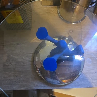 Alessi Bimboveloce By Mattia Di Rosa Designer Rare Cake Raised Stand Blue - Image 1 of 2