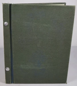 US 1930s COLLECTION OF 450+ STAMPS MINT & USED STORED IN DARK GREEN ALBUM - Picture 1 of 24