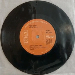 Perry Como-For The Good Times/Sing Vinyl 7" Single. 1973 RCA Victor RCA 2402. - Picture 1 of 4