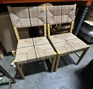 Serena & Lily Carson Dining Chairs (Set of 2)-Natural Brown - Picture 1 of 6