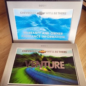 2001 Chevy Chevrolet Venture Owners & Warranty Manual In Case See Pic. - Picture 1 of 8