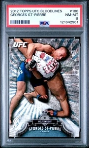 Topps UFC Bloodlines #100 2012 Georges St-Pierre: PSA 8 - Imagen 1 de 2