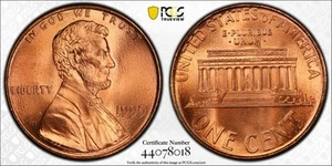 RARE 1995 DOUBLE DIE OBVERSE FS-101 CENT ERROR🌟PCGS MS-68 RD! Only 1 HIGHER! - Picture 1 of 3