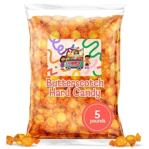 Butterscotch 5 Pounds Buttons Hard Candy Individually Wrapped- Old Fashioned ... - Picture 1 of 2