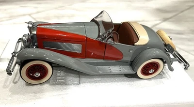 1935 Duesenberg SSJ Danbury Mint 1:24 Diecast Model Red Gray - Image 1 of 4