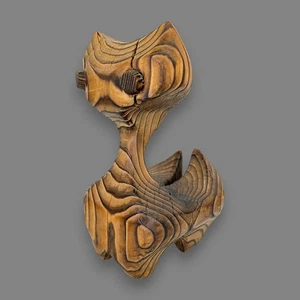Vintage 1970’s Witco Cat – Abstract Mid-Century Cedar Sculpture - Bild 1 von 9