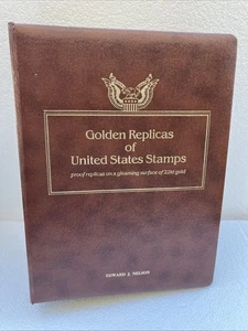 Golden Replicas United States Stamps 22k 19 Stamps and The Book of Stamps - Picture 1 of 10
